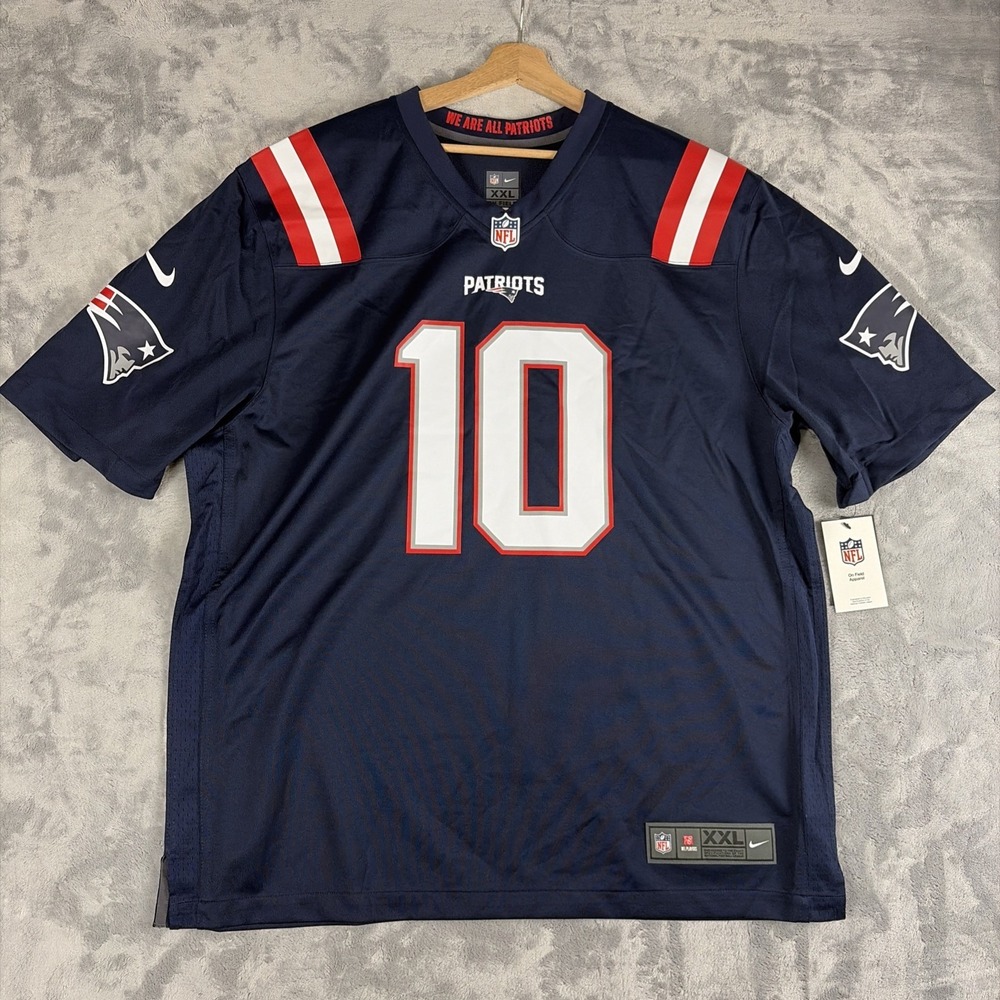 Mac Jones #10 New England Patriots Game on-Field Jersey Blue Size 2XL NEW!